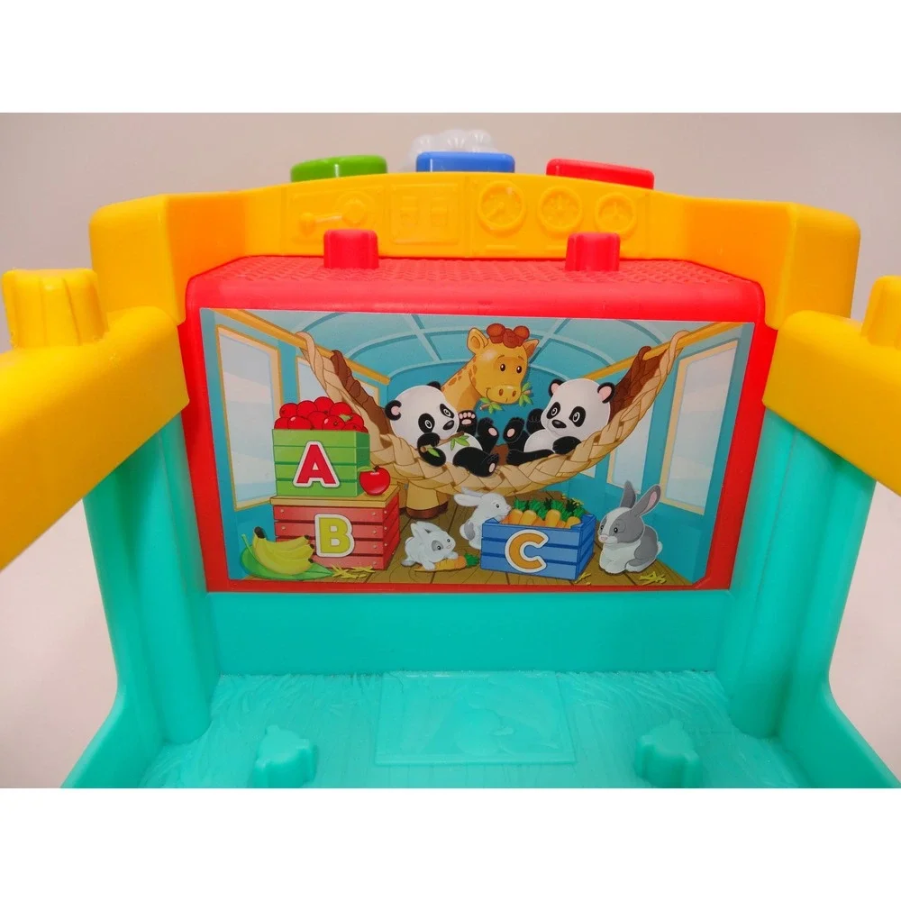 Fisher Price Little People Big ABC Animal Train Red Blue Yellow Toy with Figure